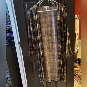 Plaid Cardigan